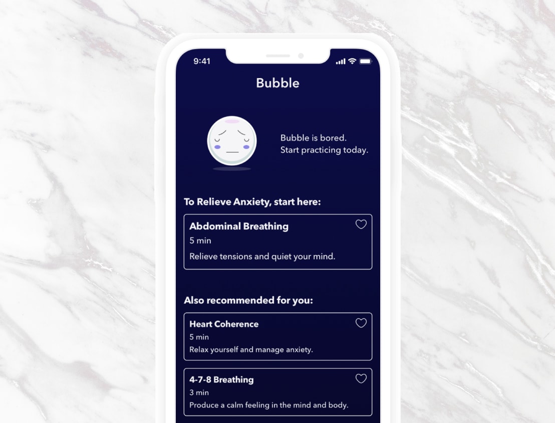 Bubble — case study visual 1