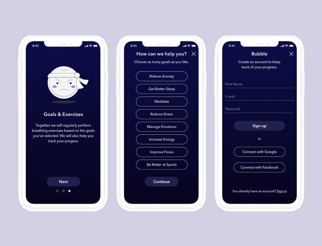 Bubble — case study visual 2