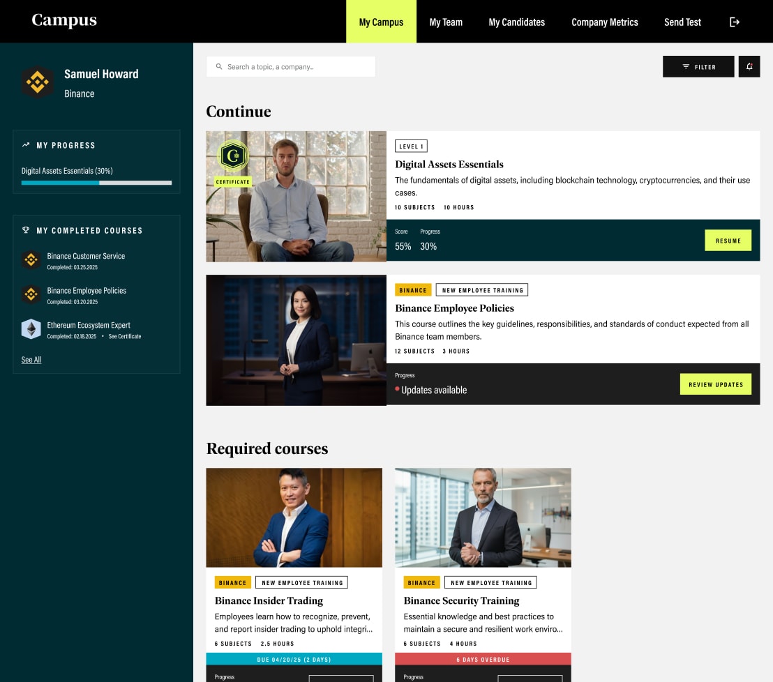 Campus — product screen 1