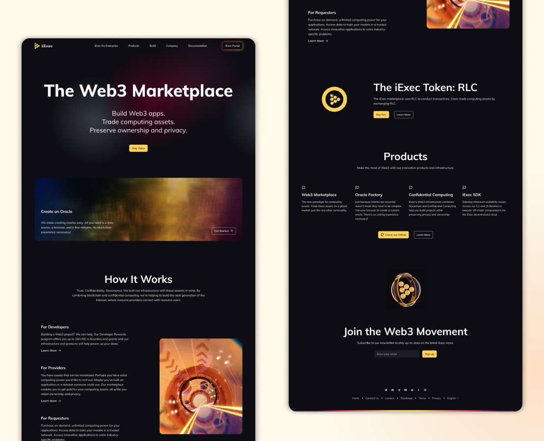 iExec rebranding — case study visual 1